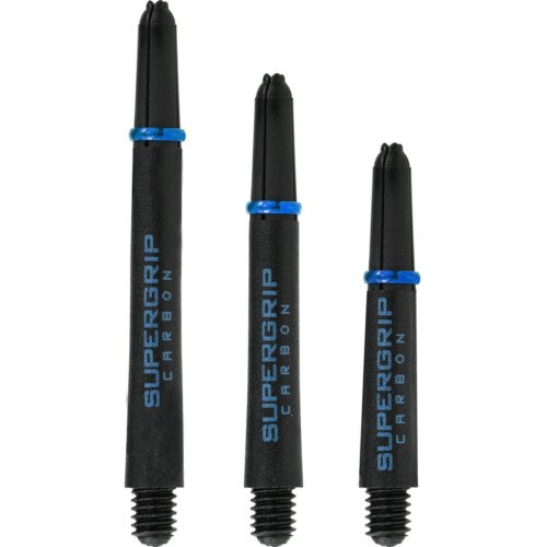 Harrows Supergrip Carbon Dart Shafts – Black & Aqua