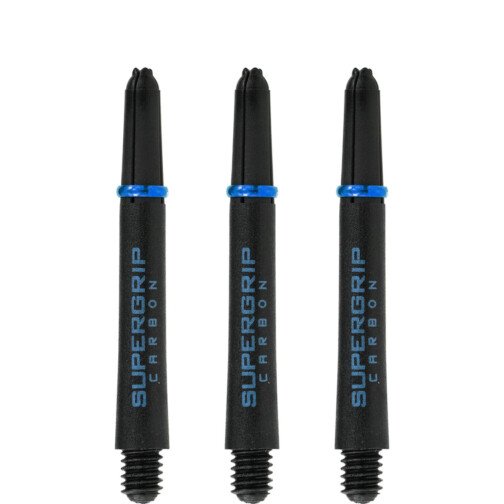 Harrows Supergrip Carbon Shafts - Black & Aqua