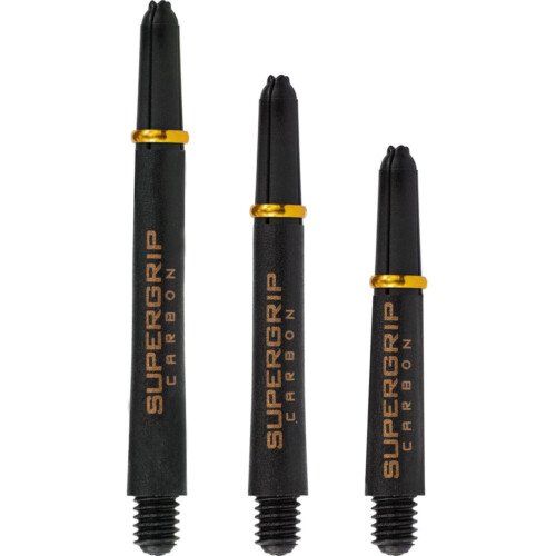 Harrows Supergrip Carbon Dart Shafts – Black & Gold