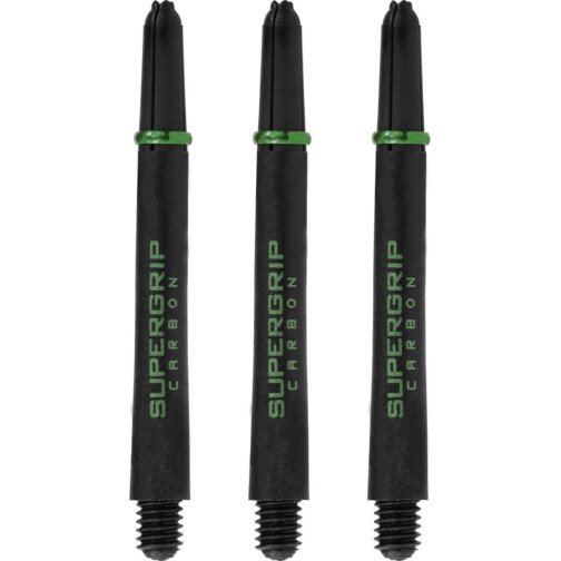 Harrows Supergrip Dart Shafts - Black & Green