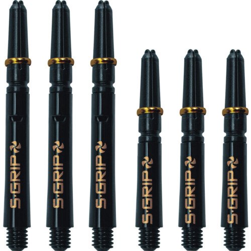 Harrows Supergrip Spin Stems – Dart Shafts – Black Gold