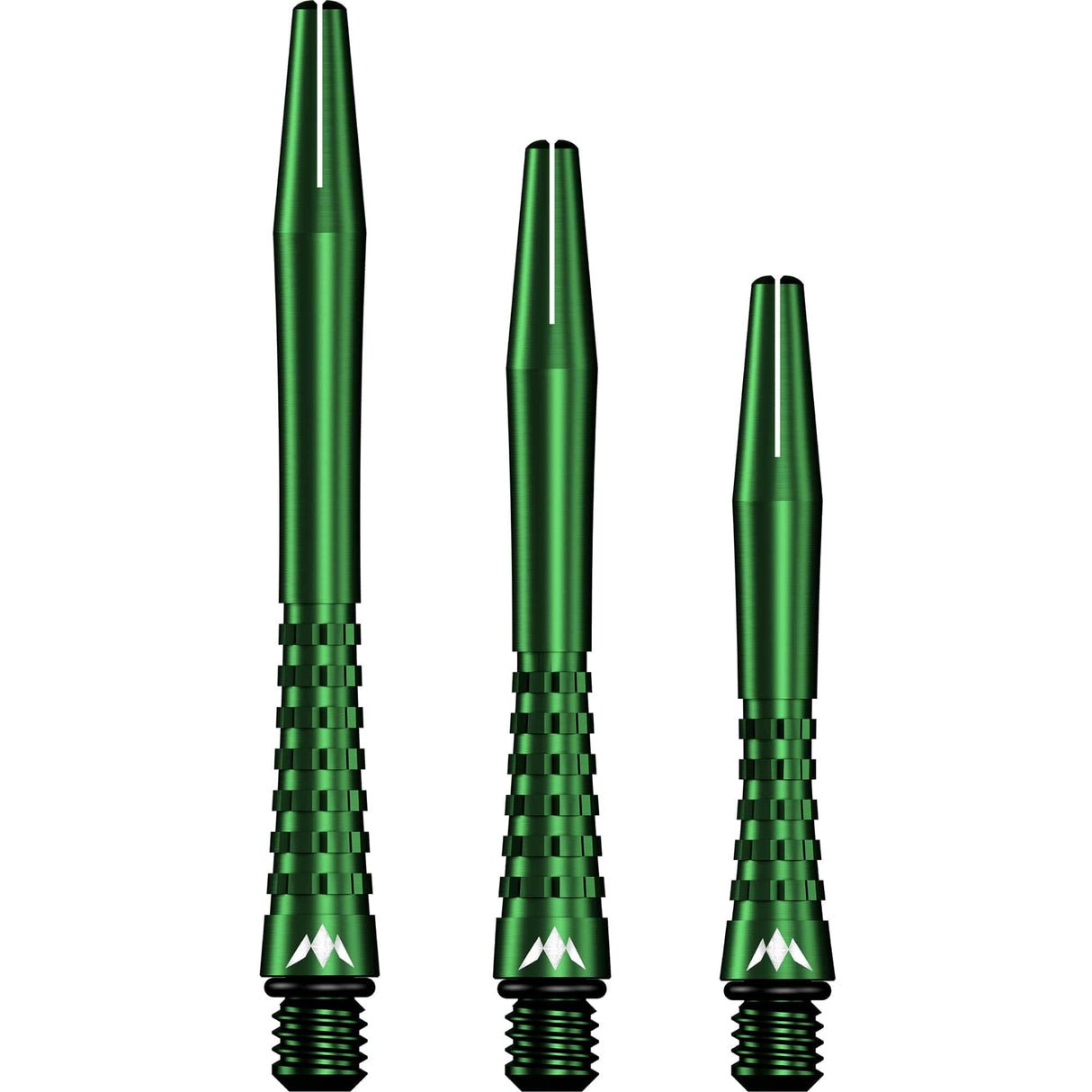 Mission Atom13 Aluminium Shafts - Anodised Metal Stems - Green1