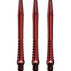 Mission Atom13 Aluminium Shafts - Anodised Metal - Red