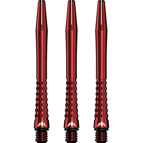 Mission Atom13 Aluminium Shafts - Anodised Metal - Red