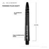Mission Sabre Shafts - Dart Stems - Black - Black Top
