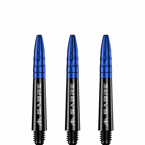 Mission Shafts - Polycarbonate Dart Stems - Black - Blue Top