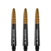 Mission Sabre Shafts - Polycarbonate Dart Stems - Black - Gold