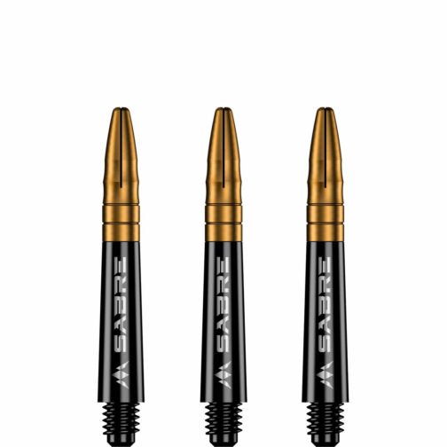 Mission Sabre - Polycarbonate Dart Stems - Black - Gold Top