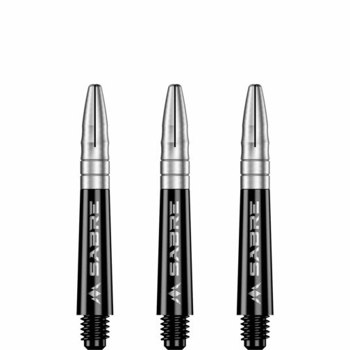 Mission Sabre Shafts - Dart Stems - Black - Silver