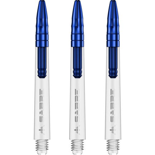 Mission Sabre - Polycarbonate Dart Stems - Clear - Blue Top