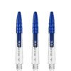 Mission Sabre Shafts - Polycarbonate Stems - Clear - Blue Top