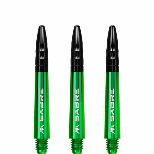 Mission Sabre Shafts - Polycarbonate Stems - Green - Black