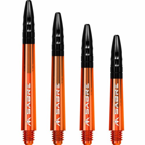 Mission Sabre Shafts – Polycarbonate Stems – Orange – Black Top