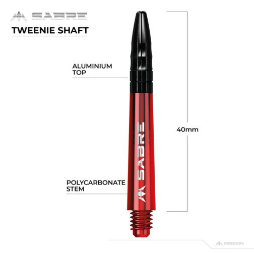 Mission Sabre Shafts - Polycarbonate Dart Stems - Top