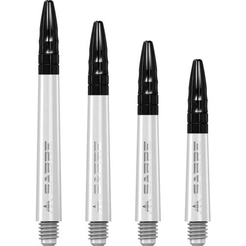 Mission Shafts - Polycarbonate Dart Stems - White - Black Top