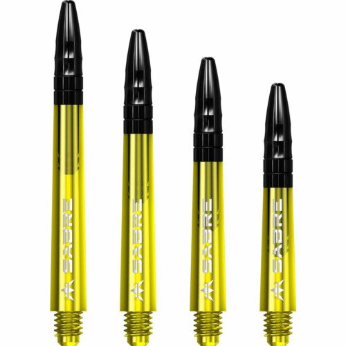 Mission Sabre Shafts – Polycarbonate  Stems – Yellow – Black Top