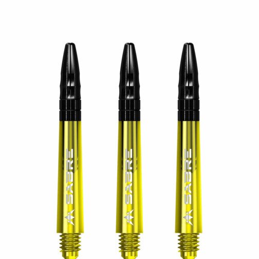 Mission Sabre Shafts - Polycarbonate Dart - Yellow Top