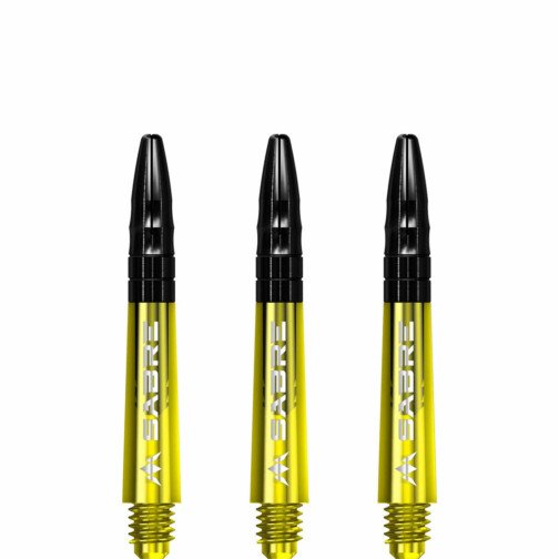 Mission Sabre Shafts - Polycarbonate Dart - Yellow - Top