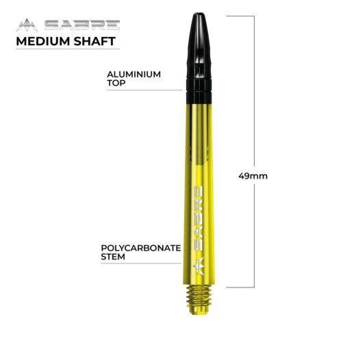 Mission Sabre Shafts - Polycarbonate Dart Stems - Top