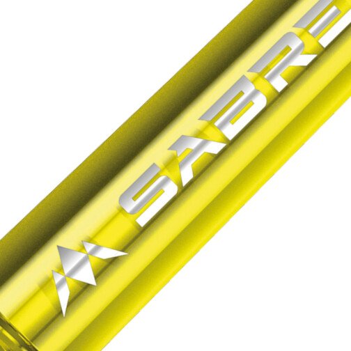 Mission Sabre - Polycarbonate Dart Stems - Yellow - Black Top