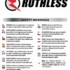 Ruthless Deflectagrip Plus Dart - Polycarbonate - Orange