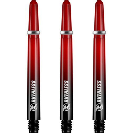 Ruthless Deflectagrip Plus Dart Shafts - Polycarbonate with Springs - Red