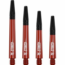 Ruthless Sting Shafts – Polycarbonate – Solid Red – Black Top