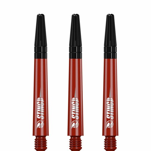 Ruthless Sting Dart Shafts - Polycarbonate - Solid - Black Top