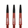 Ruthless Dart Shafts - Polycarbonate - Solid Red - Black Top