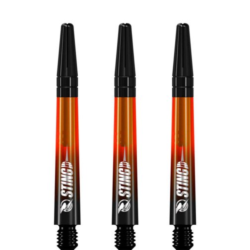 Ruthless Sting XT Dart Shafts - Polycarbonate - Gradient & Orange - Black Top