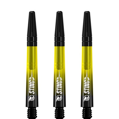 Ruthless Sting XT Dart Shafts - Polycarbonate - Gradient Black & - Black Top