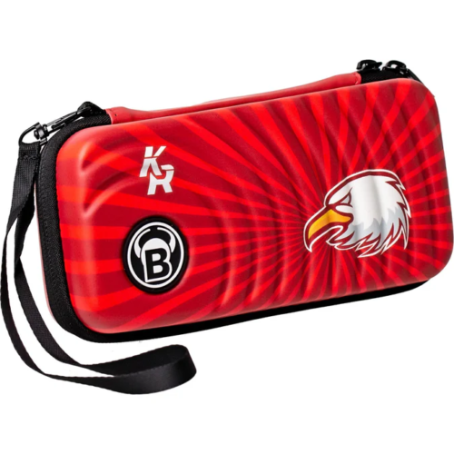 BULL’S Orbis Dart Case – Strong EVA – Red – Polish Eagle