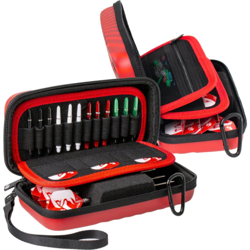 BULL'S Orbis Dart Case - S - Strong EVA - Red - Polish Eagle