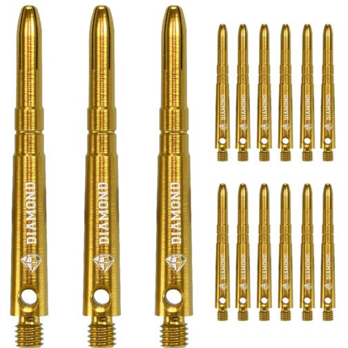 Cuesoul Aluminium Shafts - Diamond - Value Pack - Gold