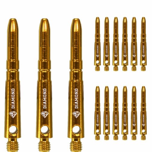 Cuesoul Aluminium Shafts - Diamond - Value Pack - Gold