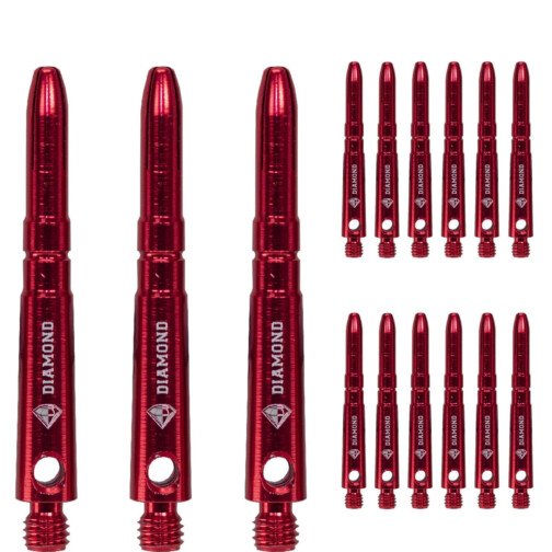 Cuesoul - Aluminium Shafts - Diamond Value Pack - Red