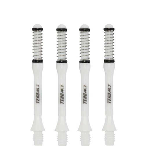 Cuesoul Dart Shafts - Tero Flight System - AK7 Slim - White