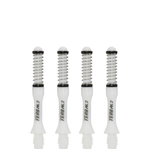 Cuesoul Dart Shafts - Tero Flight System - AK7 Slim - White