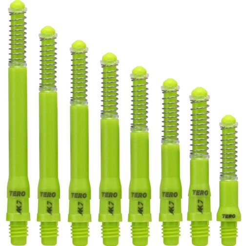 Cuesoul Dart Shafts - Tero Flight System - Standard AK7 - Green