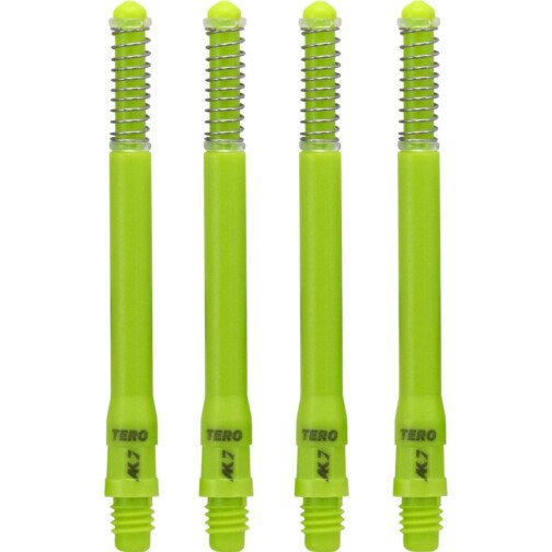 Cuesoul Dart Shafts - Tero Flight System - Standard AK7 - Green