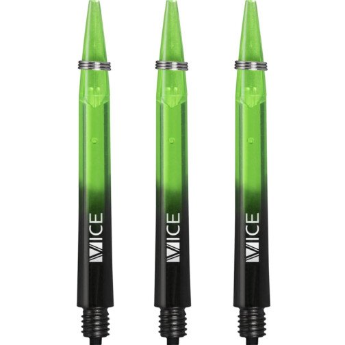 One80 Vice Gradient Shafts - Black - Neon Green