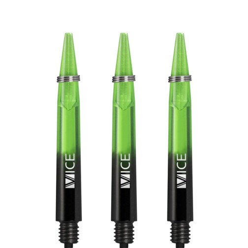 One80 Vice Gradient Shafts - Black - Neon Green