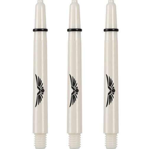 Shot Eagle Claw Dart Shafts - Strong Stems - Bone White