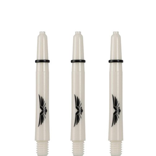 Shot Eagle Claw Dart Shafts - Strong Stems - Bone White