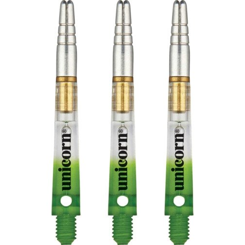 Unicorn Gripper 360 Two Tone Dart Shafts - Gradient Green