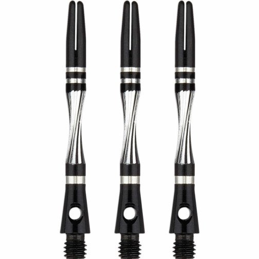 Unicorn Twist Dart Shafts - Aluminium Stems - Black