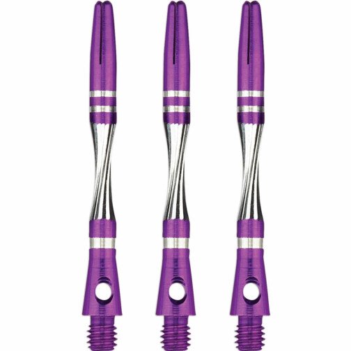 Unicorn Twist Dart Shafts - Aluminium Stems - Purple