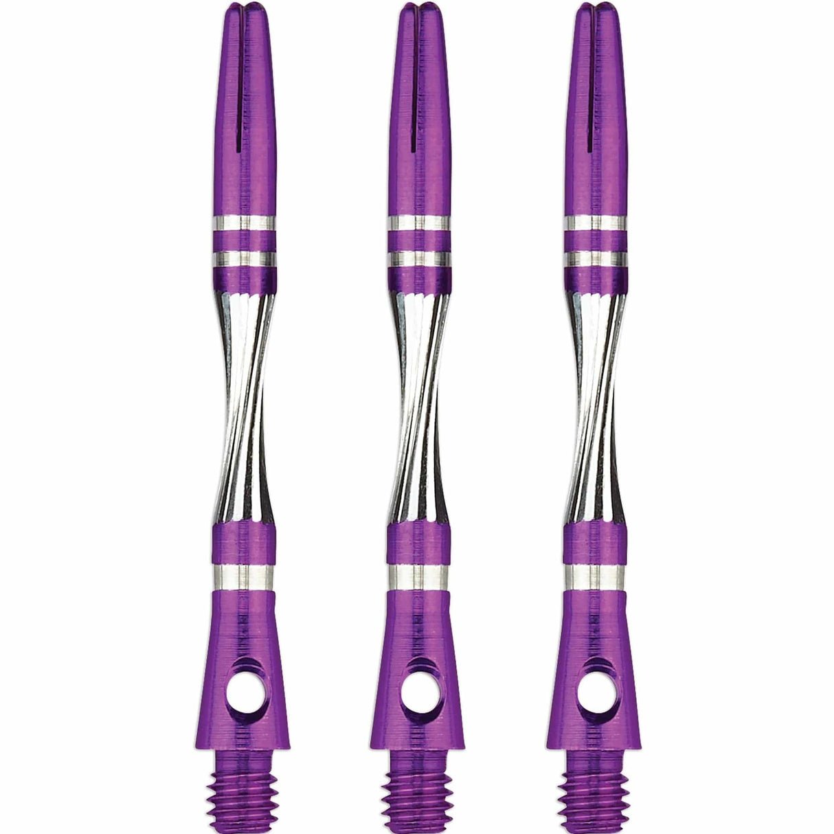 Unicorn Twist Dart Shafts - Aluminium Stems - Purple