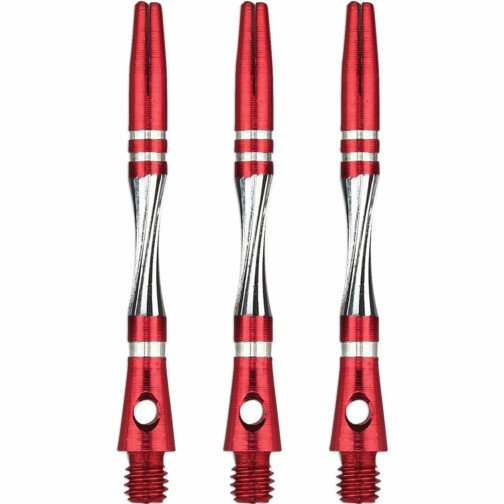 Unicorn Twist Dart Shafts - Aluminium Stems - Red