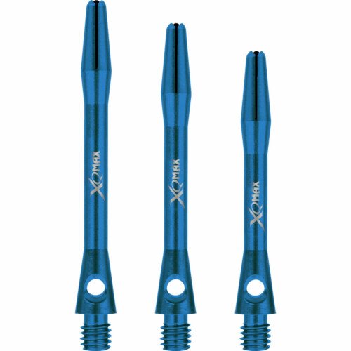 XQMax Aluminium Dart Shafts – Metal Dart Stems – Blue